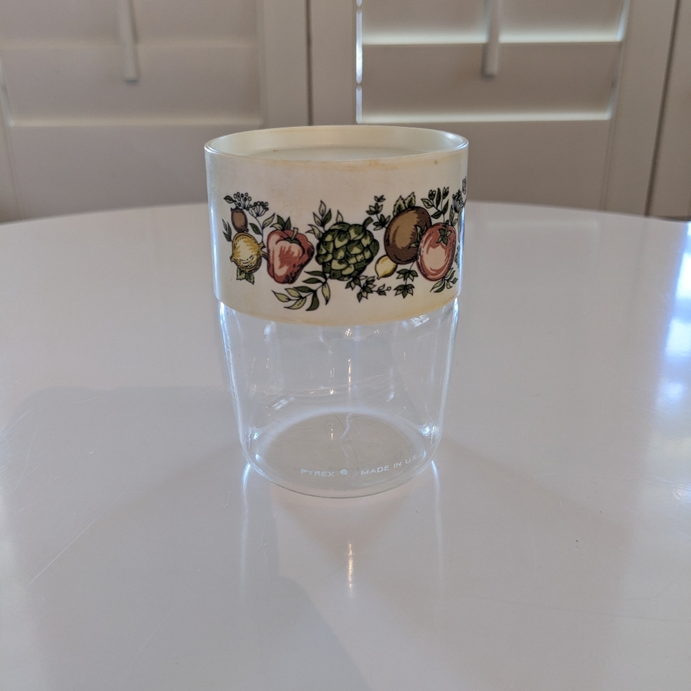 Mini Pyrex Spice of Life Canister / Jar
